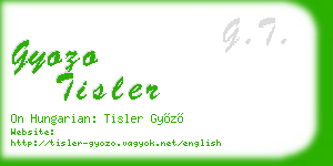 gyozo tisler business card